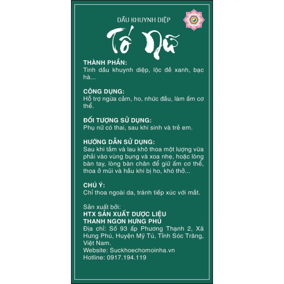 DẦU KHUYNH DIỆP TỐ NỮ