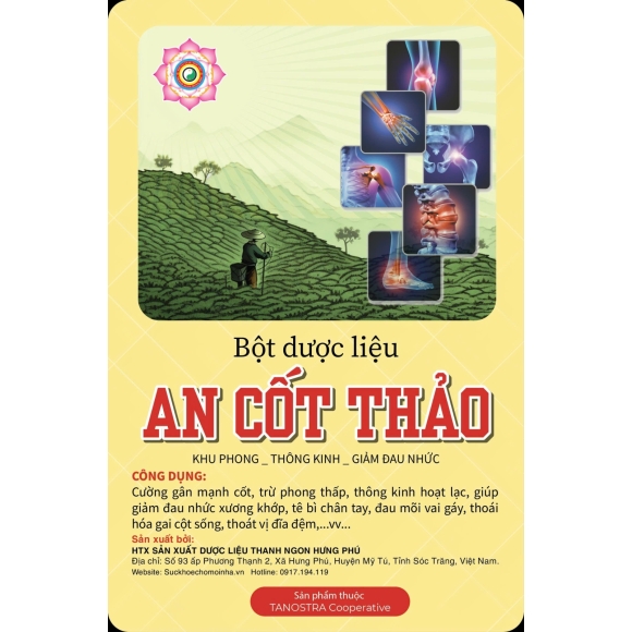 BỘT DƯỢC  AN CỐT THẢO( bó các khớp đau)